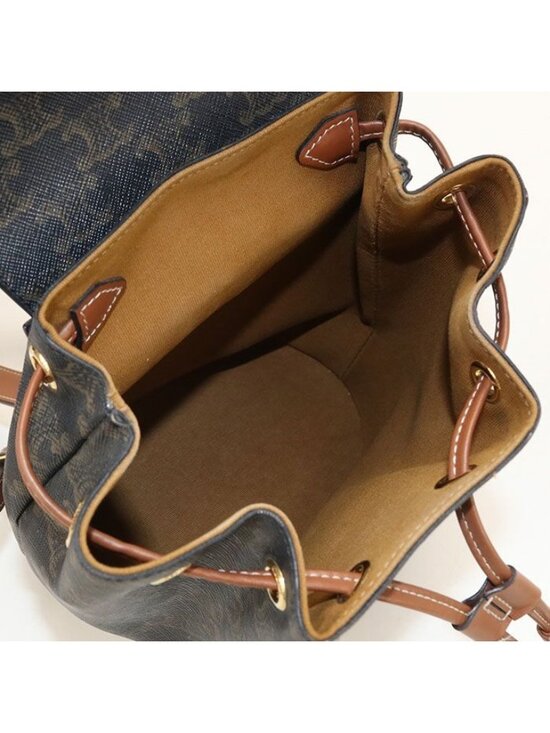 Celine Bonnie Triomphe Canvas Backpack Leather main image 6